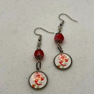 Strawberry Shortcake Handmade Earrings